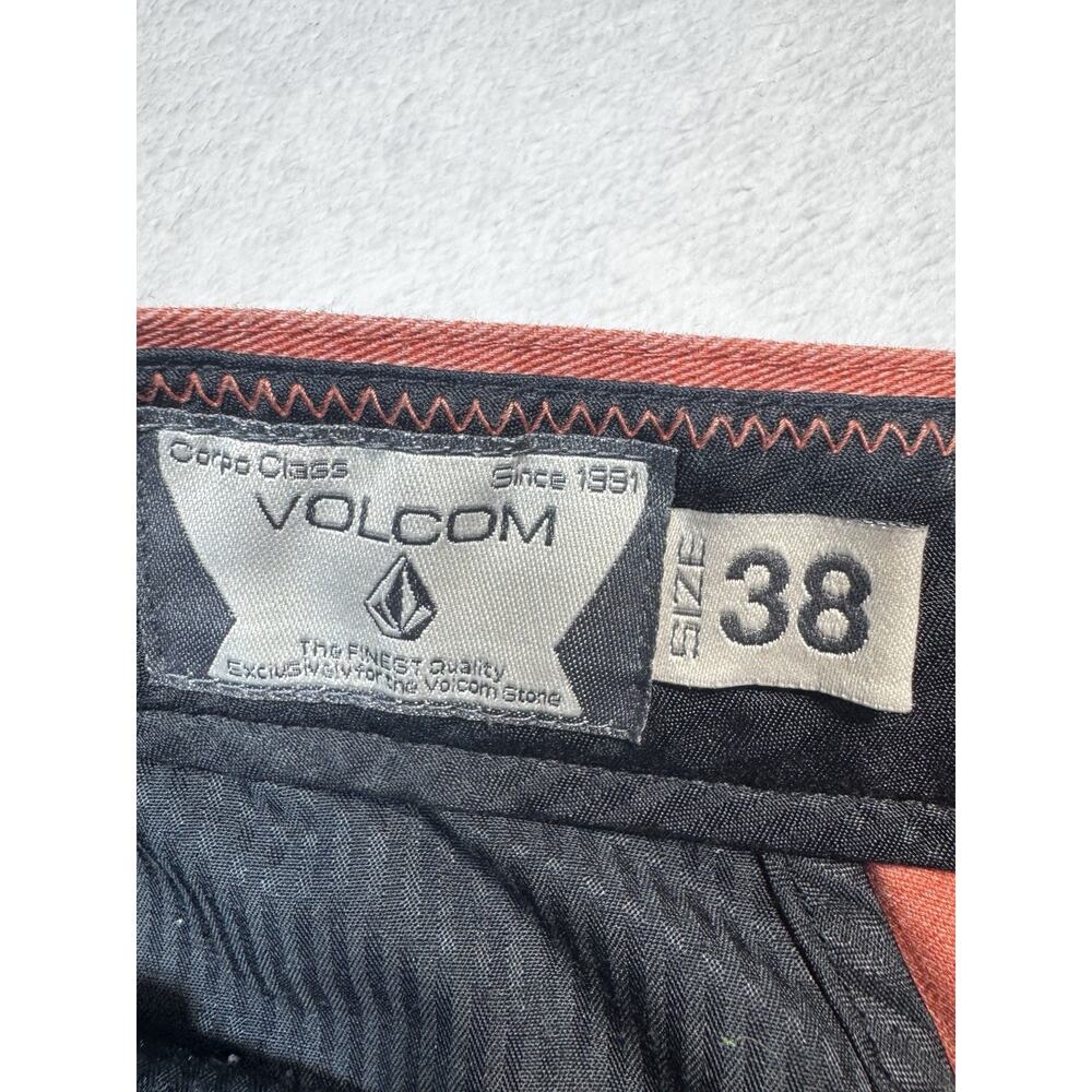 Volcom Corps Class Shorts Rust Red Cotton Twill C… - image 3